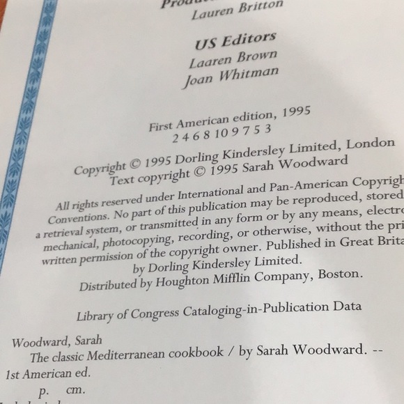 The Classic Mediterranean Cookbook 1995 hardcover - Picture 5 of 11